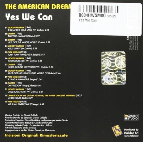 The American Dream. Yes We Can - CD Audio - 2