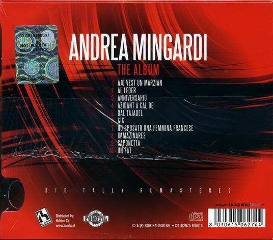 The Album - CD Audio di Andrea Mingardi - 2