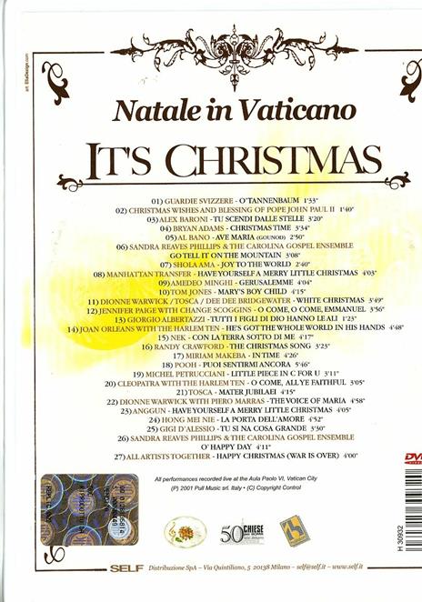 It's Christmas. Natale in Vaticano (DVD) - DVD - 2