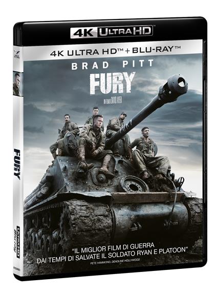 Fury (Blu-ray + Blu-ray Ultra HD 4K) di David Ayer - Blu-ray + Blu-ray Ultra HD 4K