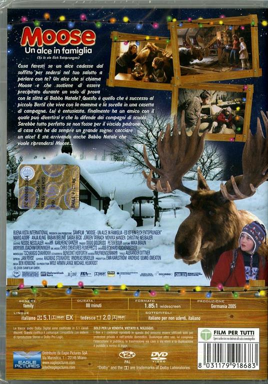 Moose. Un alce in famiglia di Ben Verbong - DVD - 2