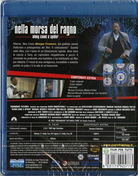 Nella morsa del ragno. Along came a spider di Lee Tamahori - Blu-ray - 2