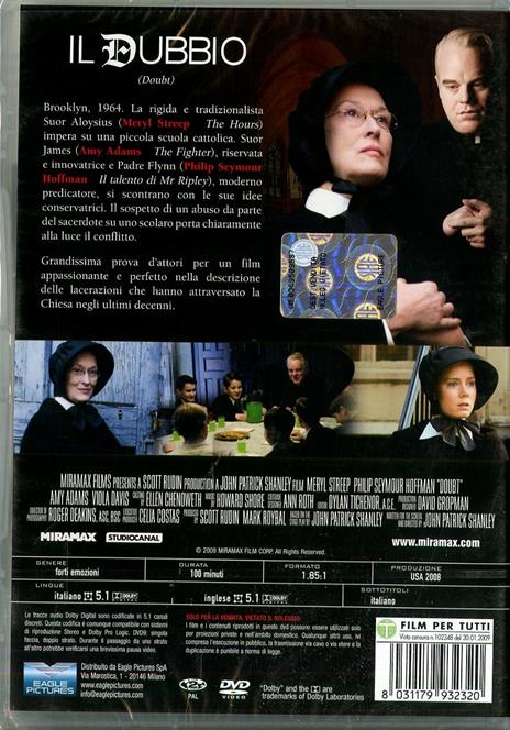 Il dubbio di John Patrick Shanley - DVD - 2