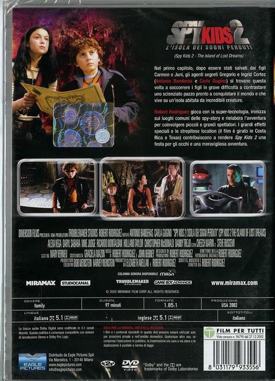 Spy Kids 2. L'isola dei sogni perduti di Robert Rodriguez - DVD - 2