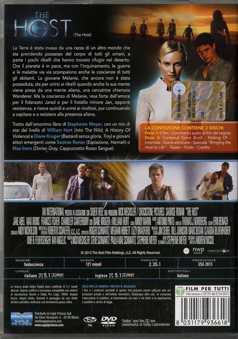The Host (2 DVD) di Andrew Niccol - DVD - 2