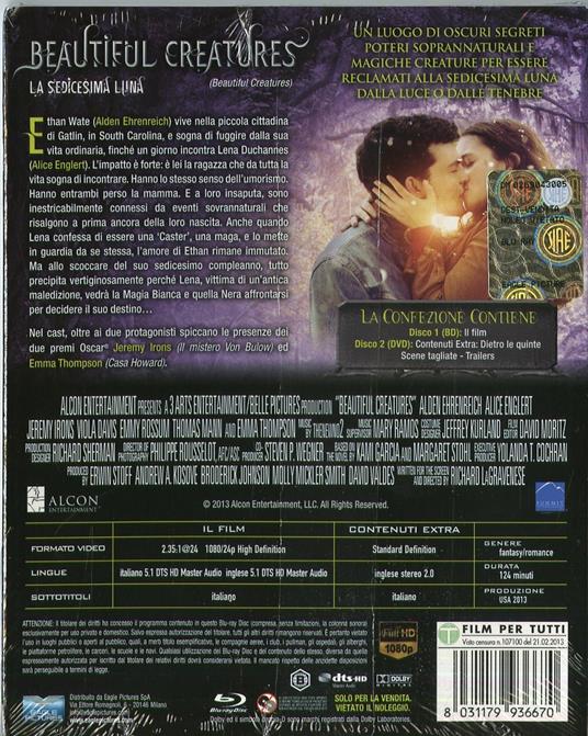 Beautiful Creatures. La sedicesima Luna (2 Blu-ray) di Richard LaGravenese - Blu-ray - 2