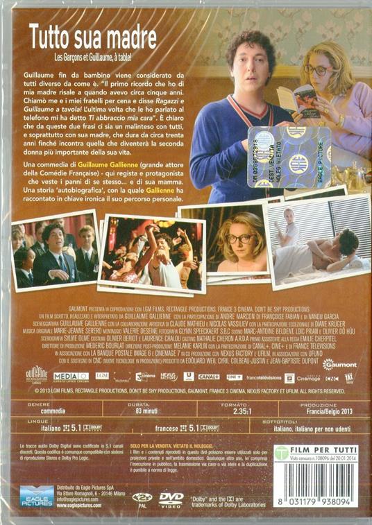 Tutto sua madre di Guillaume Gallienne - DVD - 2