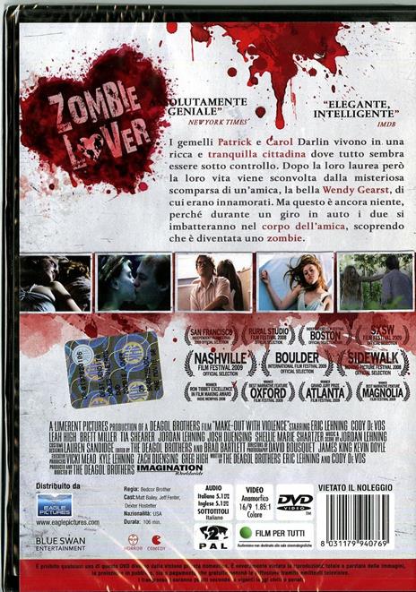 Zombie Lover di Deagol Brothers - DVD - 2