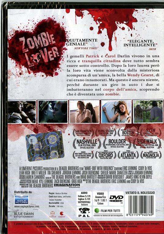 Zombie Lover di Deagol Brothers - DVD - 2