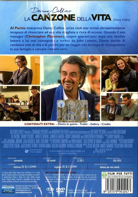 Danny Collins. La canzone della vita di Dan Fogelman - DVD - 2