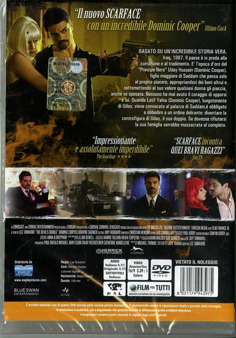 The Devil's Double di Lee Tamahori - DVD - 2