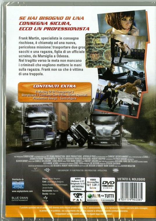 Transporter 3 di Olivier Megaton - DVD - 2