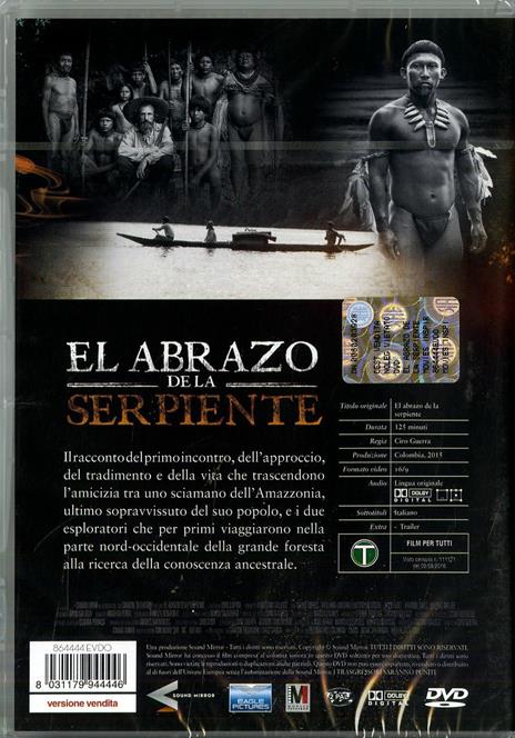 El abrazo de la serpiente di Ciro Guerra - DVD - 2