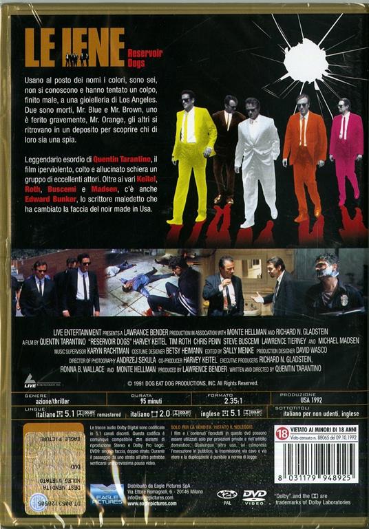 Le iene (DVD) di Quentin Tarantino - DVD - 2
