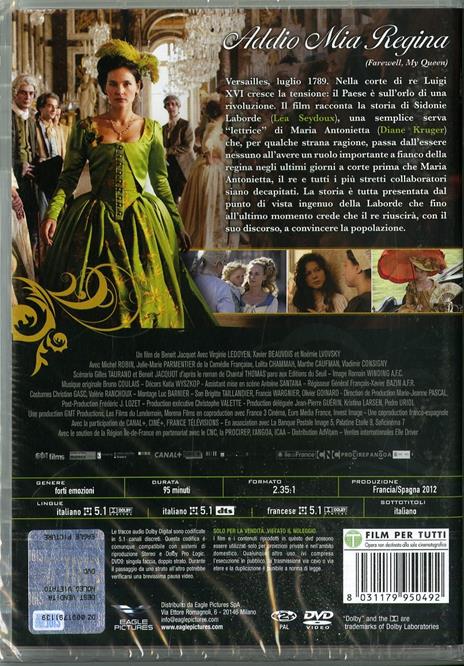 Addio mia regina di Benoît Jacquot - DVD - 2