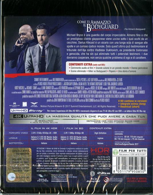 Come ti ammazzo il bodyguard (Blu-ray + Blu-ray 4K Ultra HD) di Patrick Hughes - 2