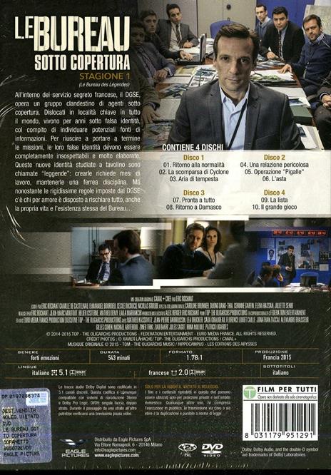 Le bureau. Sotto copertura. Stagione 1. Serie TV ita (DVD) - DVD - Film di  Eric Rochant , Hélier Cisterne Giallo | laFeltrinelli