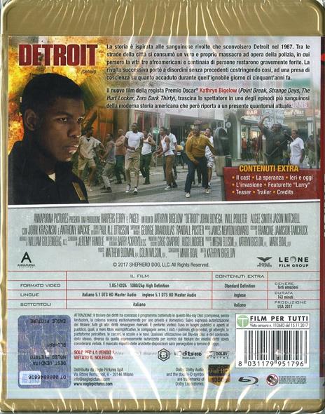 Detroit (Blu-ray) di Kathryn Bigelow - Blu-ray - 2