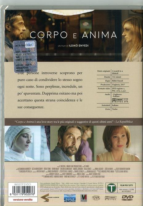 Corpo e anima (DVD) di Ildikò Enyedi - DVD - 2