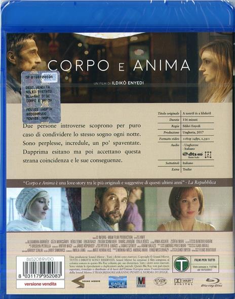 Corpo e anima (Blu-ray) di Ildikò Enyedi - Blu-ray - 2