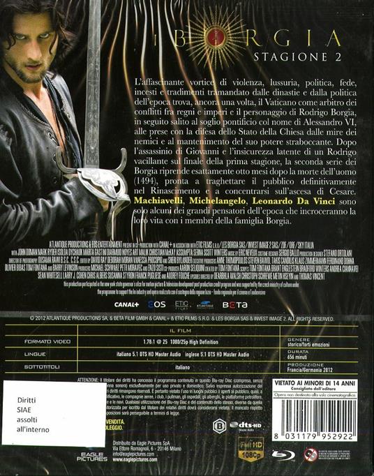 I Borgia. Stagione 2 (4 Blu-ray) - Blu-ray - Film di Tom Fontana Drammatico  | Feltrinelli