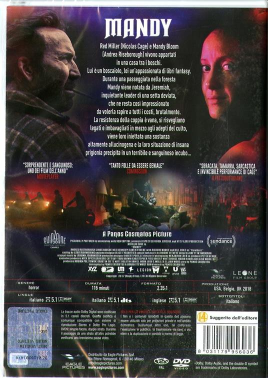 Mandy (DVD) di Panos Cosmatos - DVD - 2