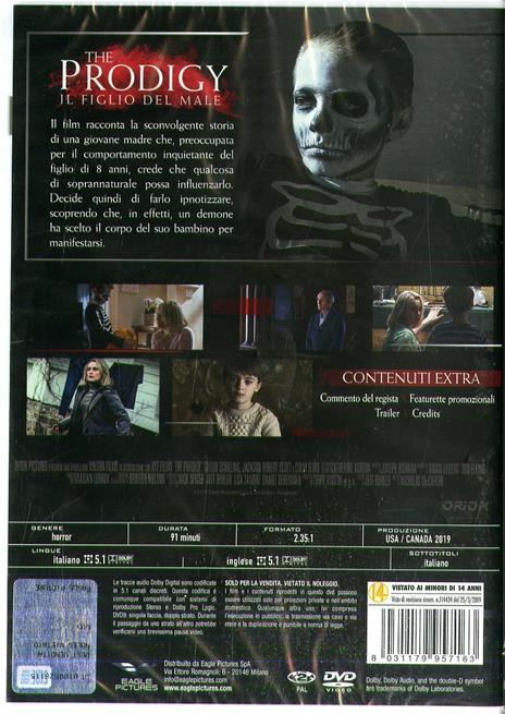 The Prodigy. Il figlio del male (DVD) di Nicholas McCarthy - DVD - 2