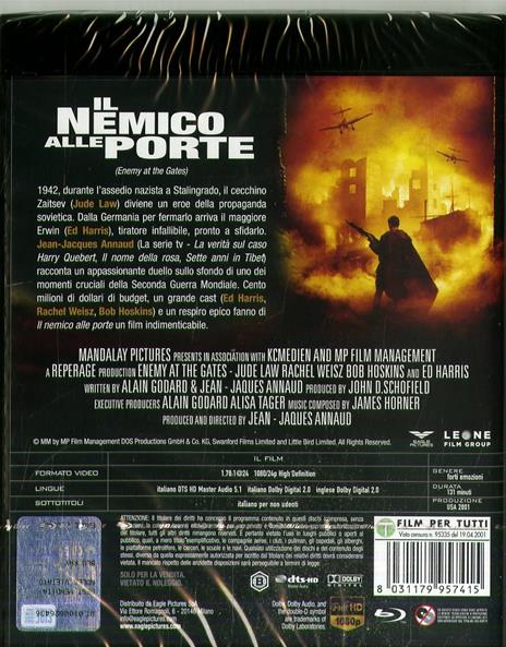 Il nemico alle porte (DVD + Blu-ray) di Jean-Jacques Annaud - DVD + Blu-ray - 2