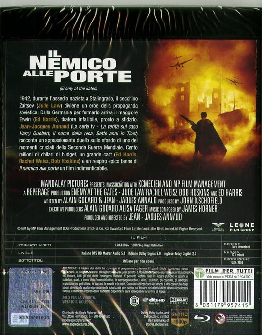 Il nemico alle porte (DVD + Blu-ray) di Jean-Jacques Annaud - DVD + Blu-ray - 2