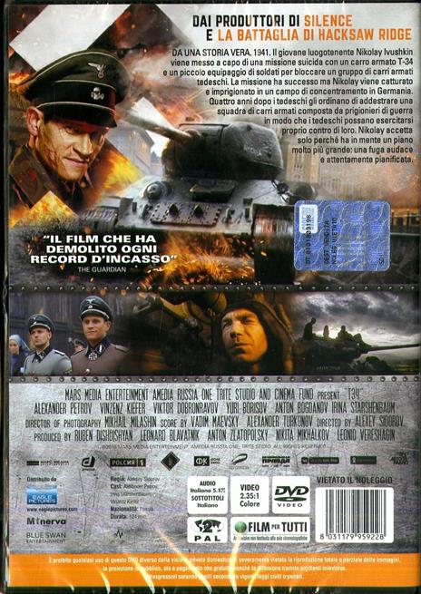 T-34 (DVD) di Aleksey Sidorov - DVD - 2