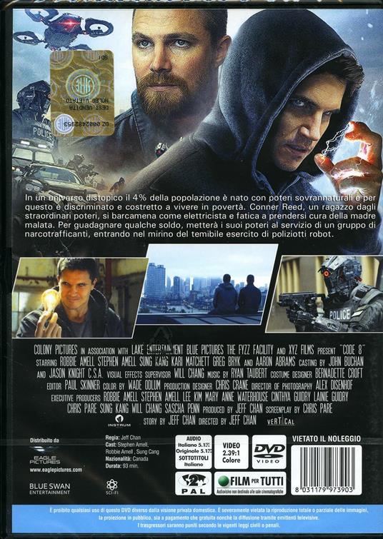 Code 8 (DVD) di Jeff Chan - DVD - 2