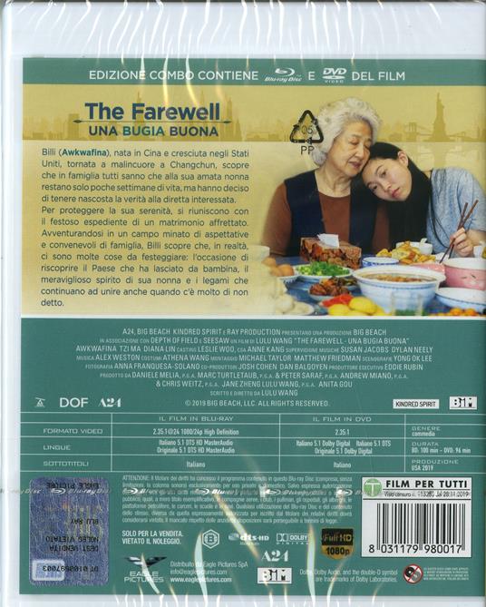 The Farewell. Una bugia buona (DVD + Blu-ray) di Lulu Wang - DVD + Blu-ray - 2