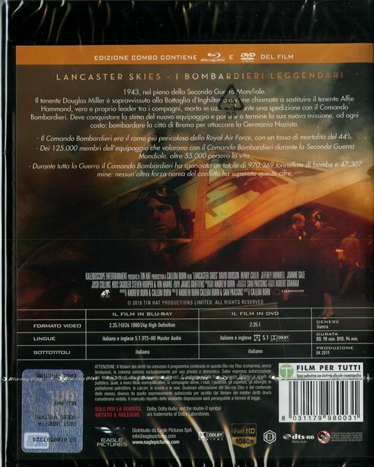 Lancaster Skies. I bombardieri leggendari (DVD + Blu-ray) di Callum Burn - DVD + Blu-ray - 2