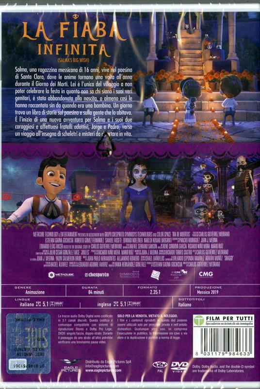 La fiaba infinita (DVD) - DVD - Film di Carlos Gutiérrez Medrano Animazione  | laFeltrinelli