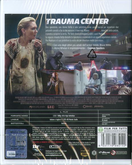 Trauma Center. Caccia al testimone (Blu-ray) di Matt Eskandari - Blu-ray - 2