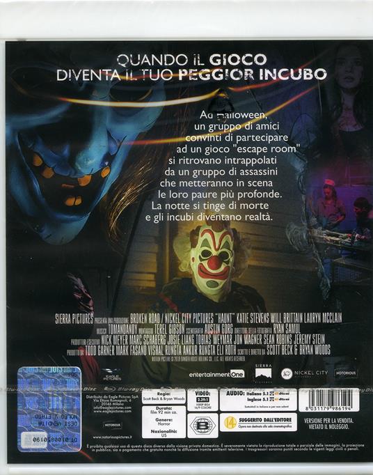 La casa del terrore (Blu-ray) di Scott Beck,Bryan Woods - Blu-ray - 2