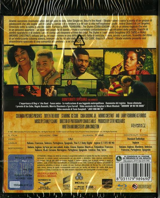 Boyz n' the Hood. Strade violente (Blu-ray) di John Singleton - Blu-ray - 2
