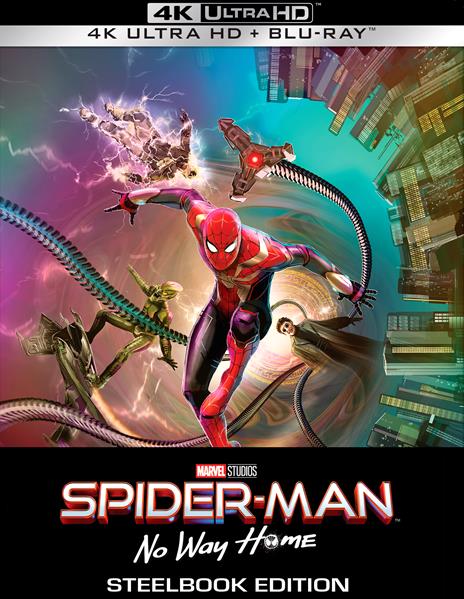 Spider-Man. No Way Home. Steelbook (Blu-ray + Blu-ray Ultra HD 4K +  Magnete) - Blu-ray + Blu-ray Ultra HD 4K - Film di Jon Watts Avventura |  laFeltrinelli