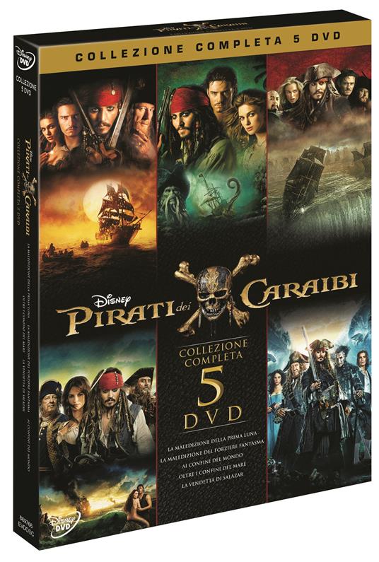 Cofanetto Pirati dei Caraibi. La saga completa (5 DVD) - DVD - Film  Avventura | Feltrinelli