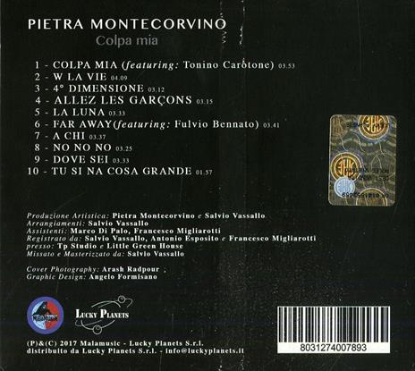 Colpa mia - CD Audio di Pietra Montecorvino - 2