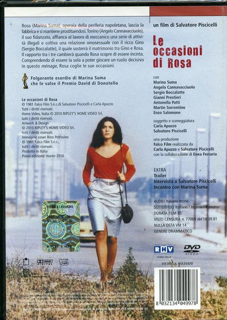 Le Occasioni Di Rosa (DVD) di Salvatore Piscicelli - DVD - 2
