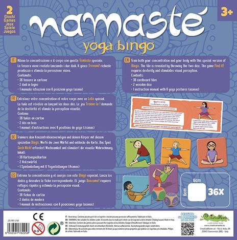 Namaste. Yoga Bingo - 2