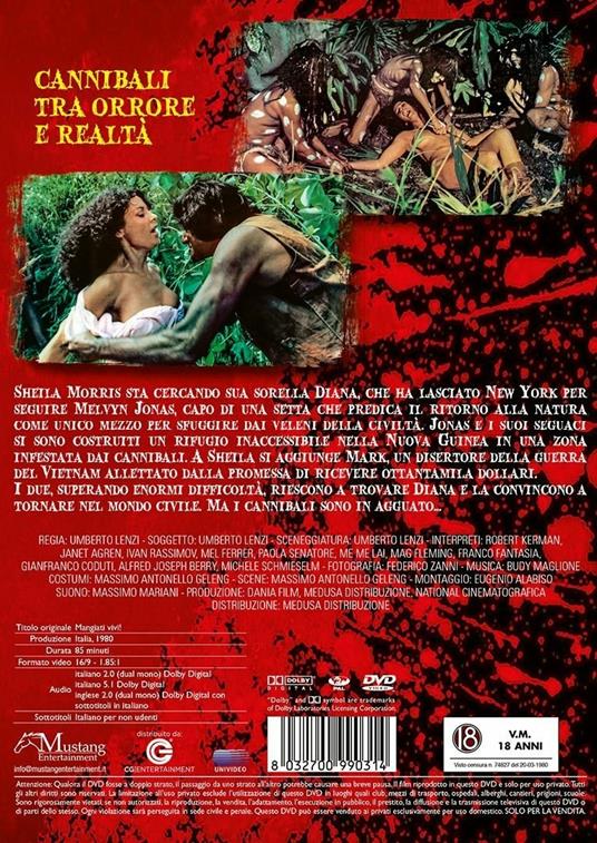 Mangiati vivi! (DVD) di Umberto Lenzi - DVD - 2