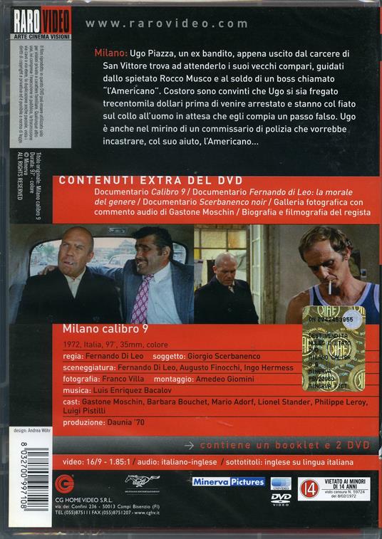 Milano calibro nove - DVD - Film di Fernando Di Leo Giallo | Feltrinelli