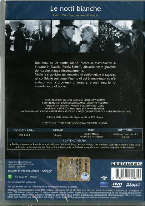 Le notti bianche di Luchino Visconti - DVD - 2