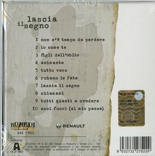 Lascia il segno - CD Audio di I Nomadi - 2