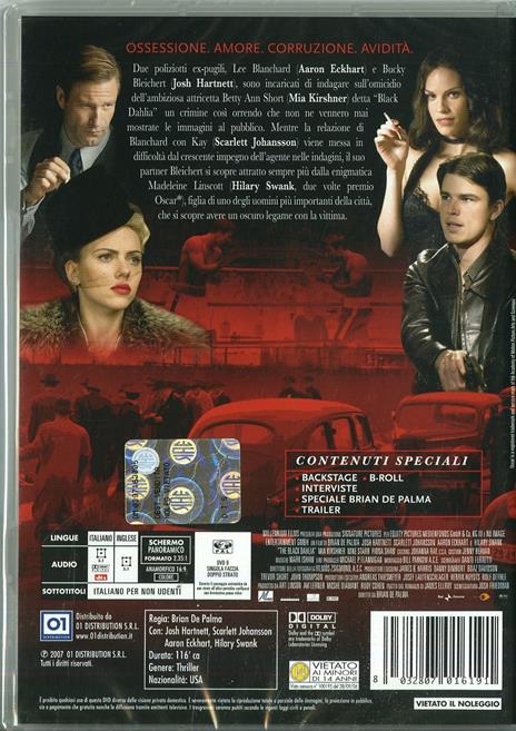 Black Dahlia di Brian De Palma - DVD - 2