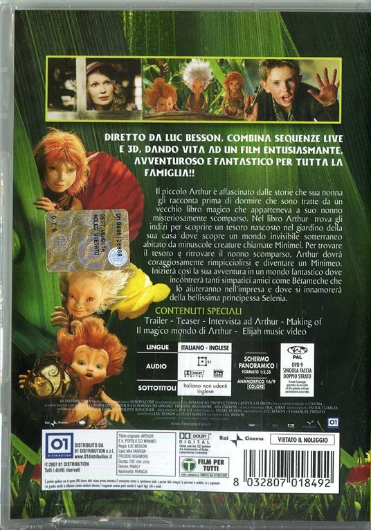 Arthur e il popolo dei Minimei di Luc Besson - DVD - 2