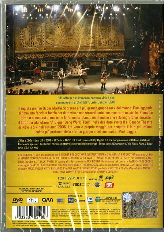 Shine a Light di Martin Scorsese - DVD - 2