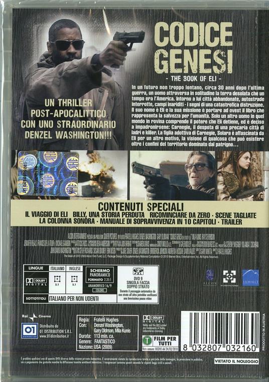 Codice Genesi di Albert Hughes,Allen Hughes - DVD - 2